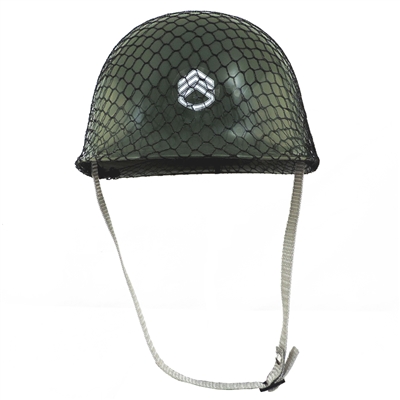 Childs Green Army Soldier Combat Costume Helmet