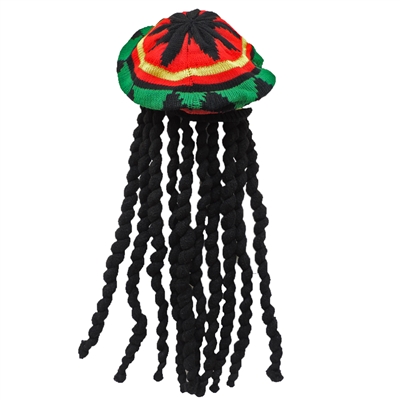 Novelty Giant Rasta Dreadlock Reggae Jamaican Hat