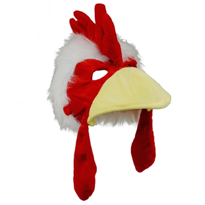 Chicken Rooster Plush Costume Hat