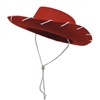 Children's Western Woody Style Kids Cowboy Ranch Hat Red 20"