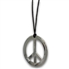 Peace Sign Pendant Necklace 70's Hippie Costume