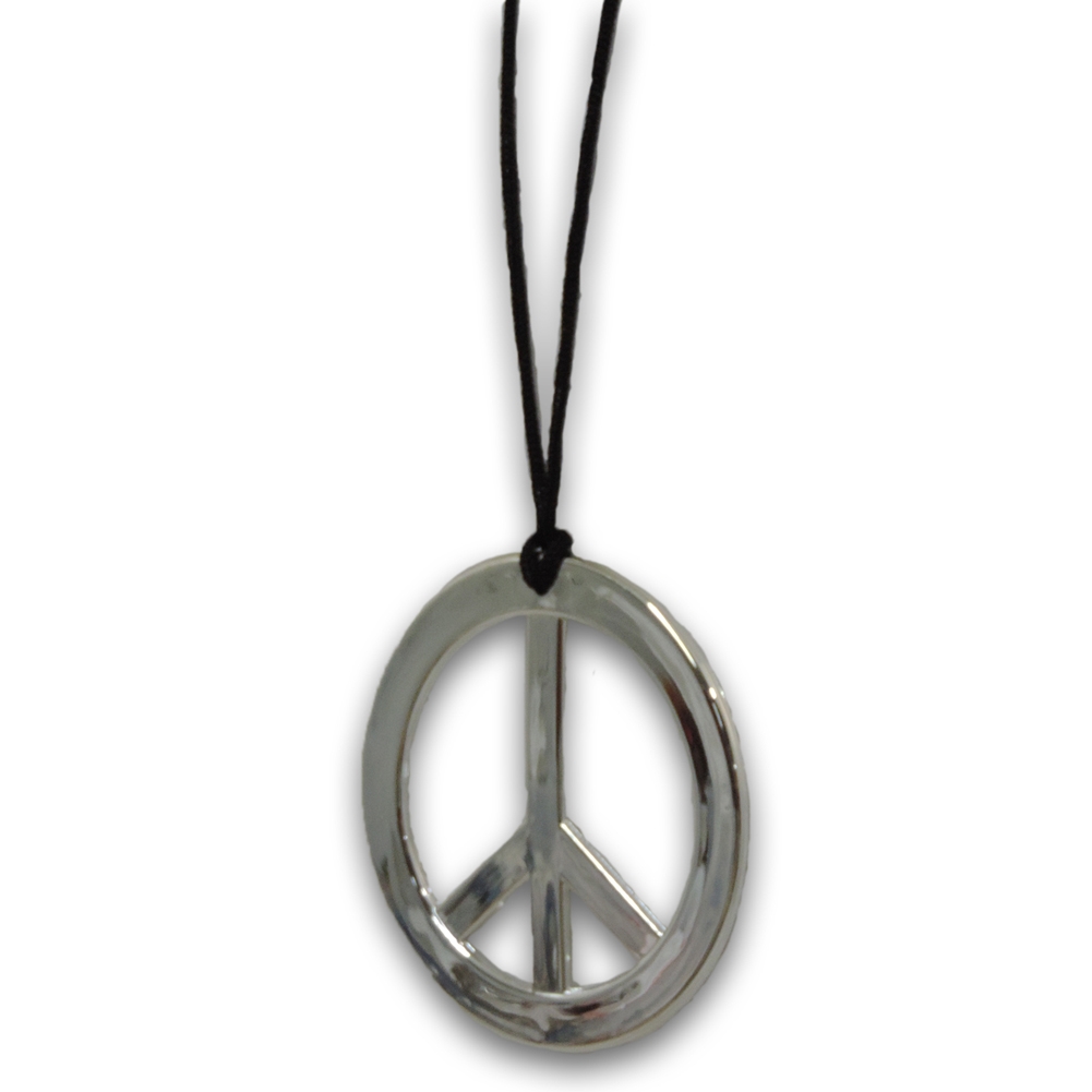 Nove Jewelry Leather Peace Sign Necklace - Peace Symbol Necklace - Resin Peace  Sign Pendant - Adjustable Black Cord ((Brown) Double Layer) | Amazon.com