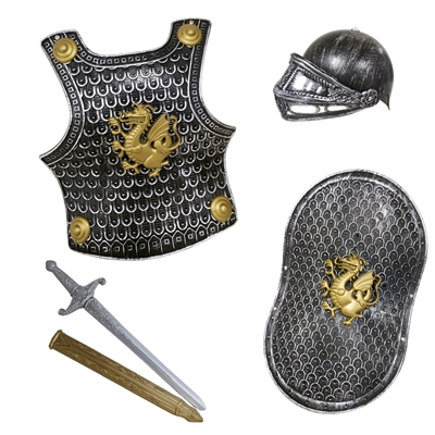 Grey Gladiator Armor Set
