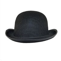 Novelty Giant Black Blended Wool Felt Derby Costume Hat