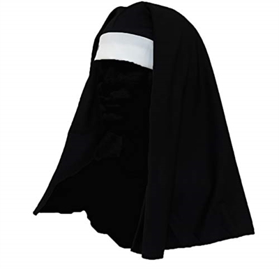 Black and White Catholic Church Novelty Nun Hat