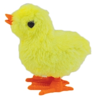 Wind Up Jumping Chicken Easter Egg Yellow Baby Chick 3 Pk