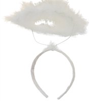 White Feather Angel Halo Headband Halloween Costume