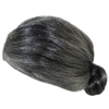 Old Lady Granny Grey Hair Bun Wig