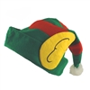 Santa's Helper Christmas Elf Hat with Attached Ears Green and Red