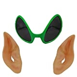 Alien Glasses & Latex Pointed Ears Cosplay LARP Prosthetic