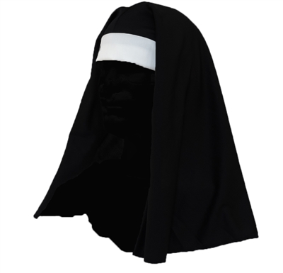 Adult Nun Catholic Sister Habit Costume Hat