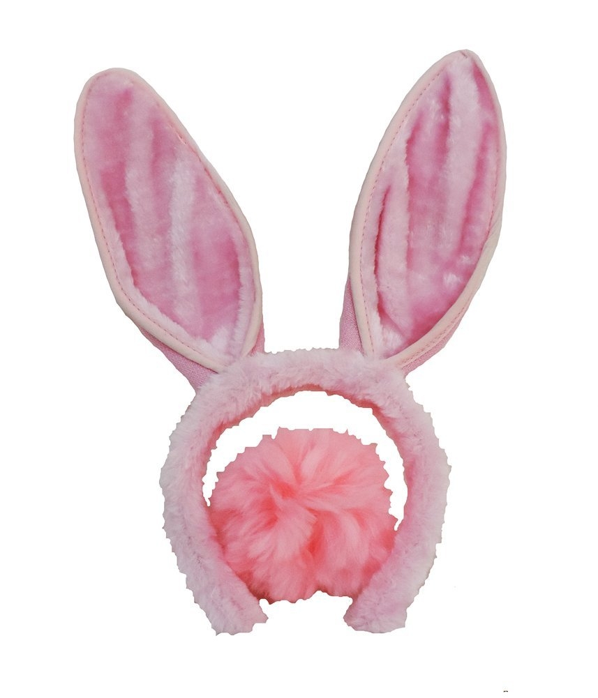 New Plush Fluffy Bunny Rabbit Ears Headband Costume Accessory Dress Up new