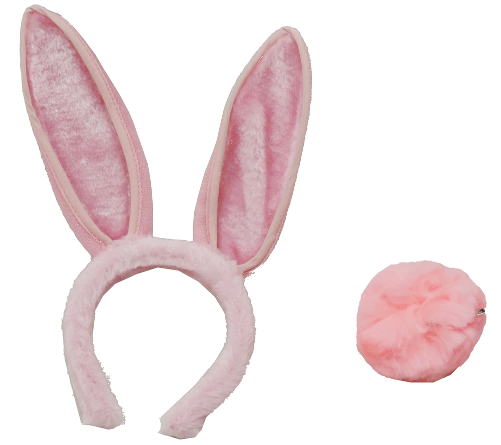 Hot Pink Plush Bunny Ears